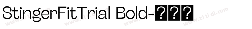 StingerFitTrial Bold字体转换